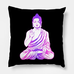 Buddha (violet) Pillow