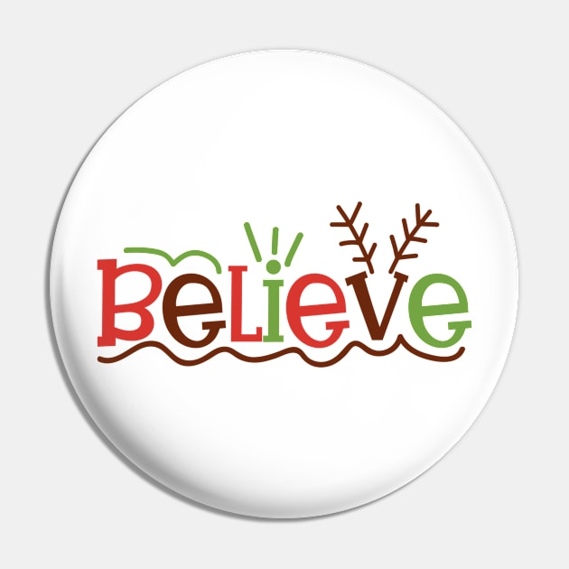 Believe Pin by APuzzleOfTShirts