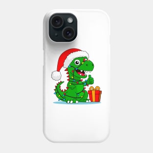 Christmas dinosaur Phone Case