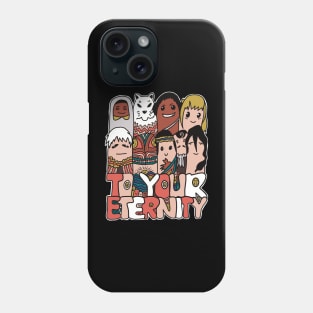 All The Characters In To Your Eternity Or Fumetsu No Anata E Anime Are Drawn With Cool And Cute Colorful Doodles Phone Case