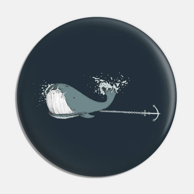 Whale splash Pin by HanDraw