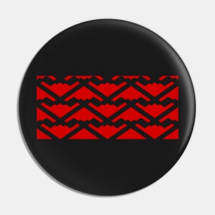 Northrop Grumman B-2 Spirit - Red & White Pattern Design Pin