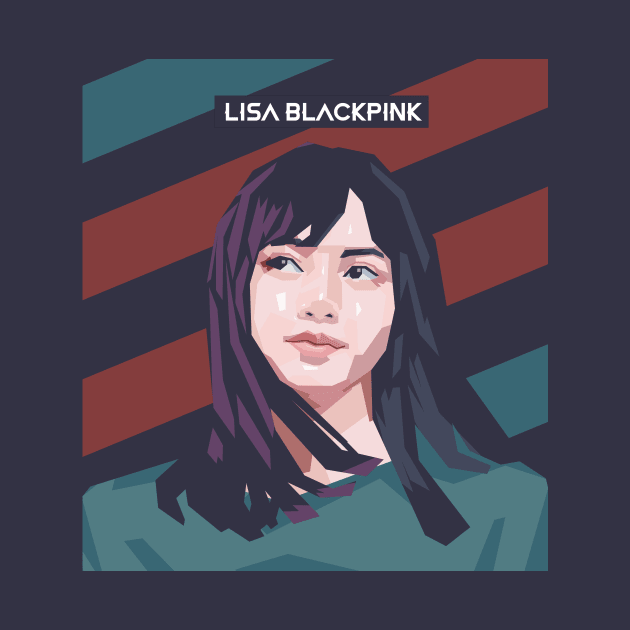 Lisa Blackpink In Vector Art Style by Hanafi