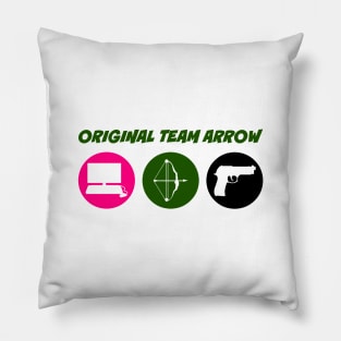 Original Team Arrow - Colorful Symbols - Weapons - Horizontal Version Pillow