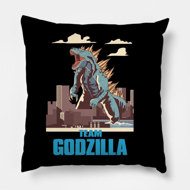 Godzilla vs Kong - Official Team Godzilla Pillow by Pannolinno