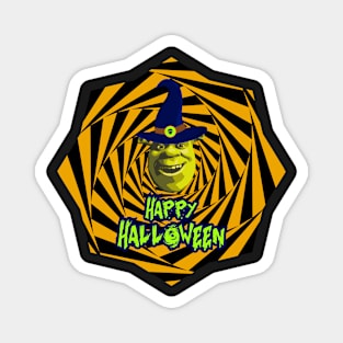 Funny Halloween Shrek Meme Magnet