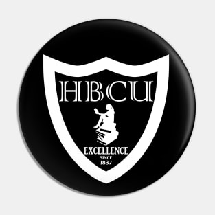 HBCU Excellence Since 1837 (Female Center White Print) Pin