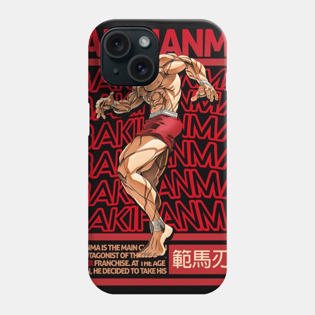 Hanma Baki Brutalism Phone Case by syanart