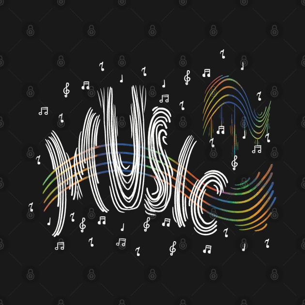 Musical note pattern by Xatutik-Art