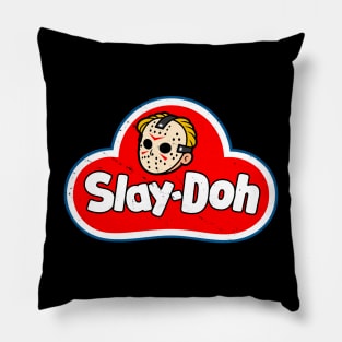 Retro Slasher Horror Cute Logo Parody Gift For Horror Movie Fans Pillow