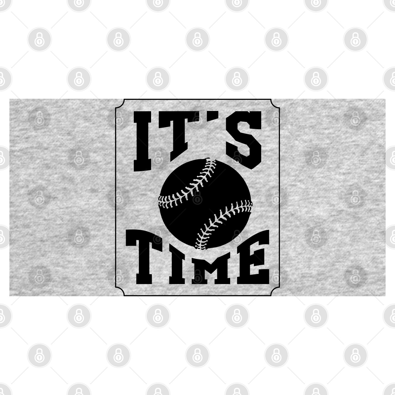 it's baseball time Baseball TShirt TeePublic