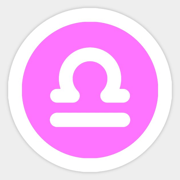 Libra Lucky Color Astrology Symbol Libra Sticker Teepublic The libra lucky color is blue, which is deeply connected to the brain, the mental faculties, to the for the libra natives, the essential color that has a very good influence is blue. teepublic
