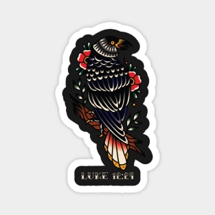 Raven American Traditional Tattoo Flash Magnet