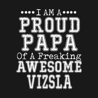 Proud Dad of an Awesome Corgi T-shirt Dog Dad Father's Day VIZSLA T-Shirt