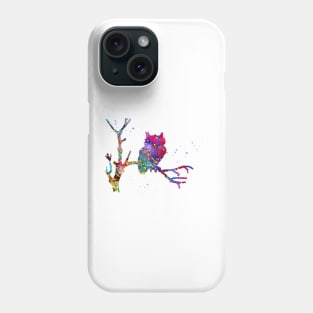 Owl on a Tree Phone Case