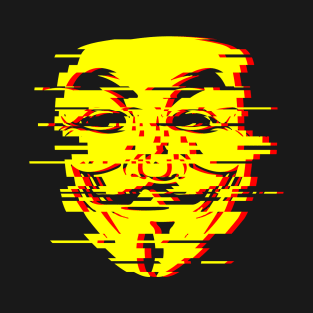 Anon Glitch Yellow T-Shirt