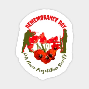 Poppy Flower Remembrance day / Remembrance gifts / Remembrance / let we forget / Veterans day Magnet