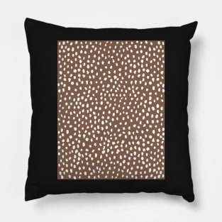 Brown Dalmatian Print Mask Pillow