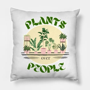 Plants Over People Pillow