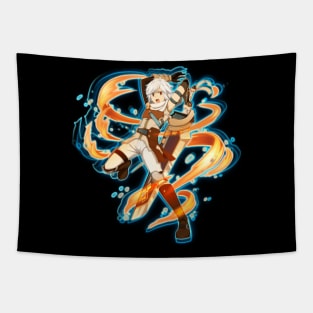 bell cranel glow art Tapestry