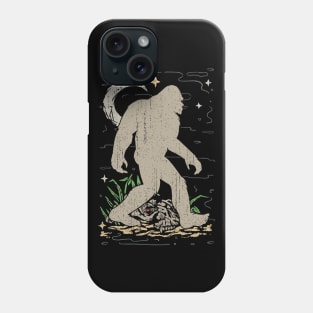 Bigfoot Silhouette Retro Phone Case