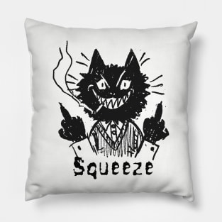 squeeze and the bad cat Pillow