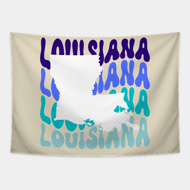 Louisiana , The Military Sent Me Here // Dear Military Spouse Tapestry by Dear Military Spouse 