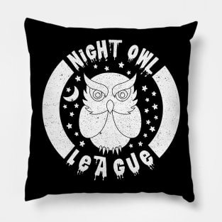Night Owl League - WHITE Pillow