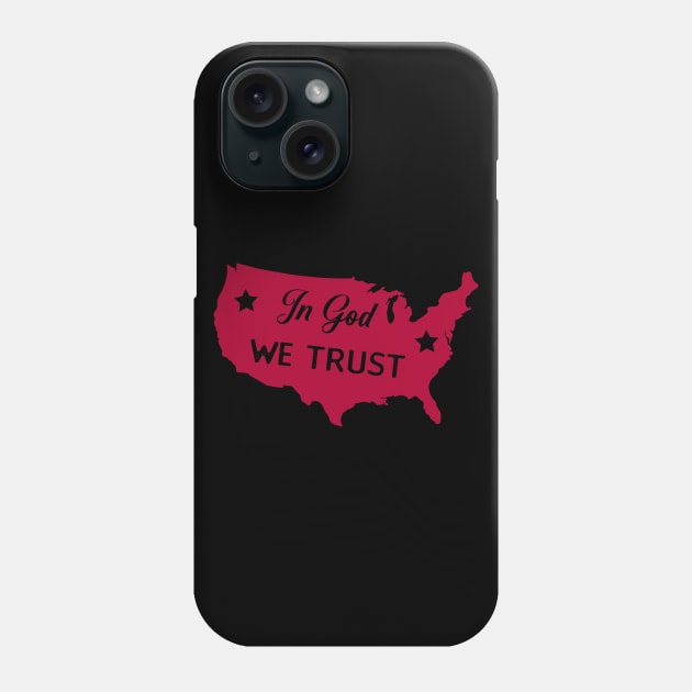 In God We Trust Phone Case by holidaystore