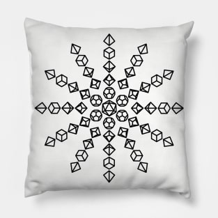 Sun Polyhedral Dice Pillow