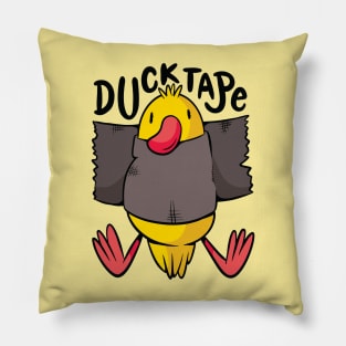 Duck Tape // Funny Duct Tape Joke // Cute Duck Cartoon Pillow