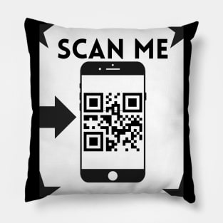 Scan Me QR Design Pillow