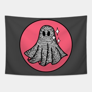 Pink Retro Disco Ghost Tapestry