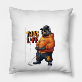 Hip-Hop Bear: THUG Life Style" - Rapper, Gangster Pillow