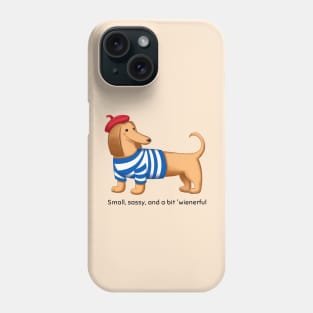 Cartoon cute dachshund Phone Case