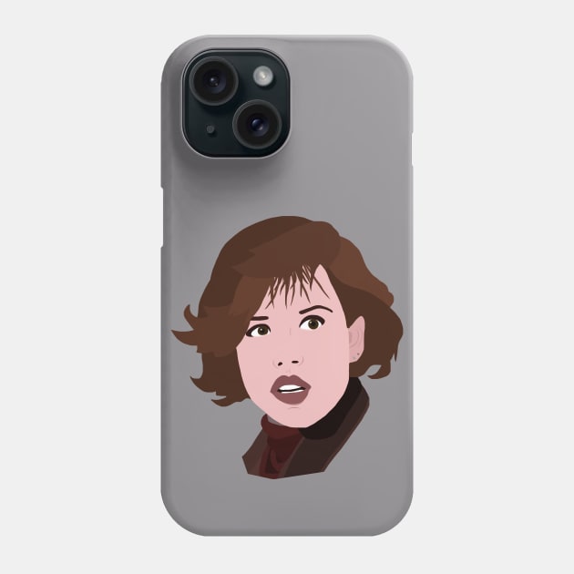 Molly Ringwald Phone Case by ElviaMontemayor