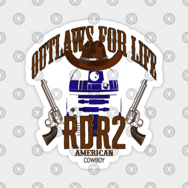 R2 D2 R2 Red Dead Redemption 2 Magnet Teepublic