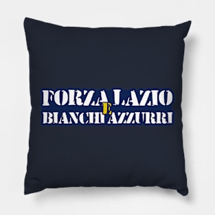 Forza Lazio and Blanchi azzurri Pillow