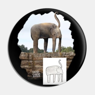 Happy Elephant / Splat Design Pin