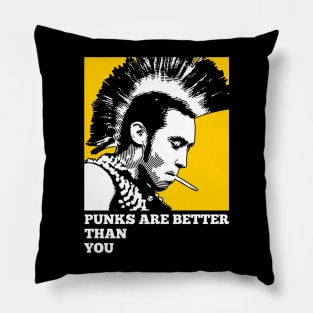 Punks are better than you Pillow