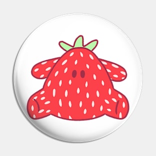 Cute strawberry plushie design Pin