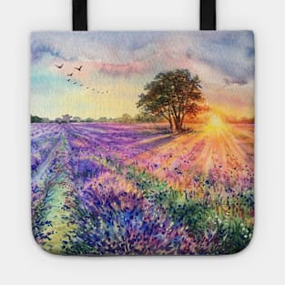 Lavender fields. Tote