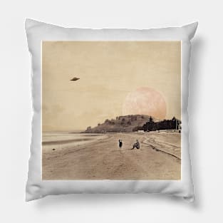 Bringing Us Back - Surreal/Collage Art Pillow