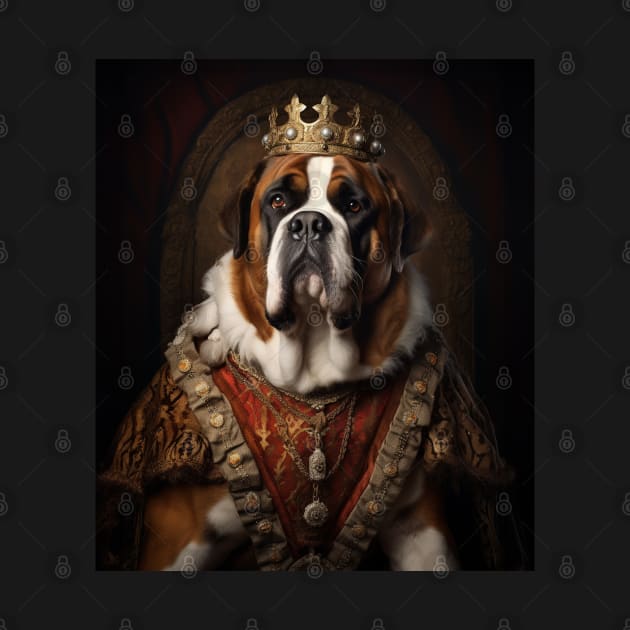 Majestic St. Bernard - Medieval Swiss Queen by HUH? Designs