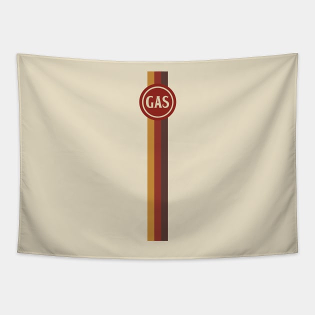 Retro Gas Station 2 Tapestry by Dellan