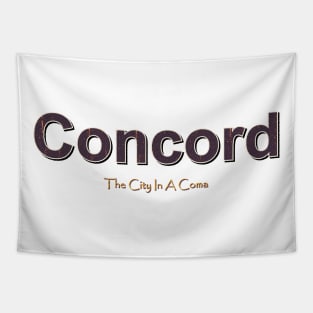 Concord Grunge Text Tapestry