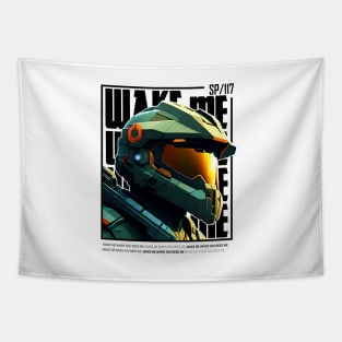 Halo game quotes - Master chief - Spartan 117 - WQ01-v5 Tapestry