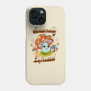 Seasonally Depressed - 70s mushroom design Phone Case