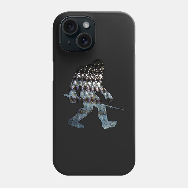 Bigfoot Fishing - Striped Bass Phone Case by  The best hard hat stickers 