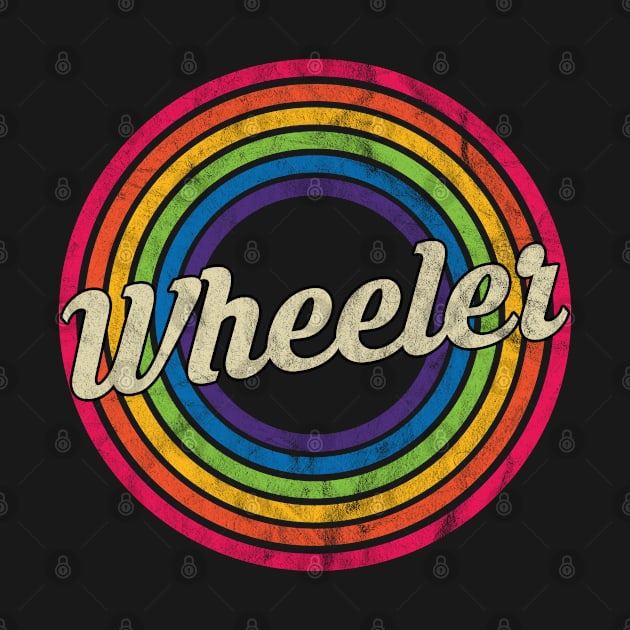 Wheeler - Retro Rainbow Faded-Style by MaydenArt